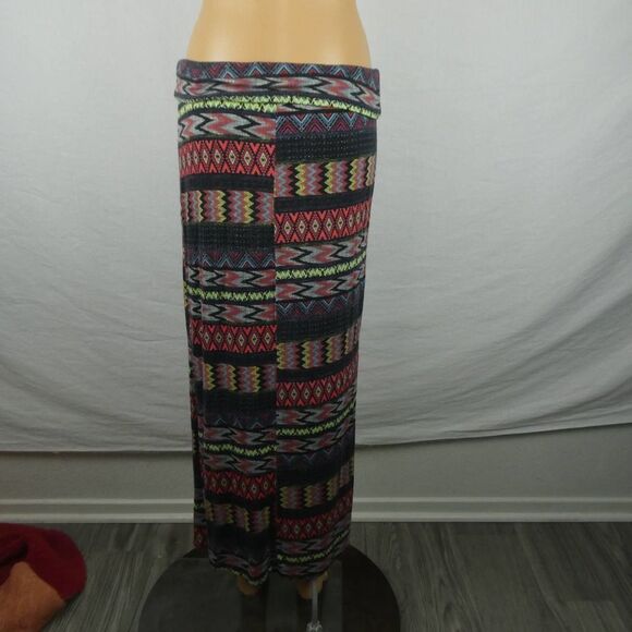 Coin 1804 Maxi Skirt Boho Festival Western Southwestern Print Side Slits Medium - Picture 8 of 8